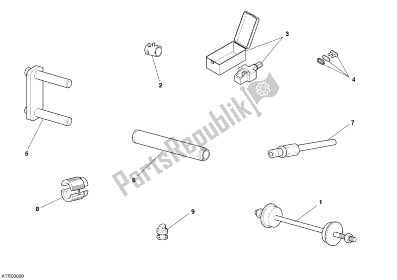 Wszystkie części do Narz? Dzia Serwisowe Warsztatu, Stela? Ducati Sport ST3 S ABS 1000 2006